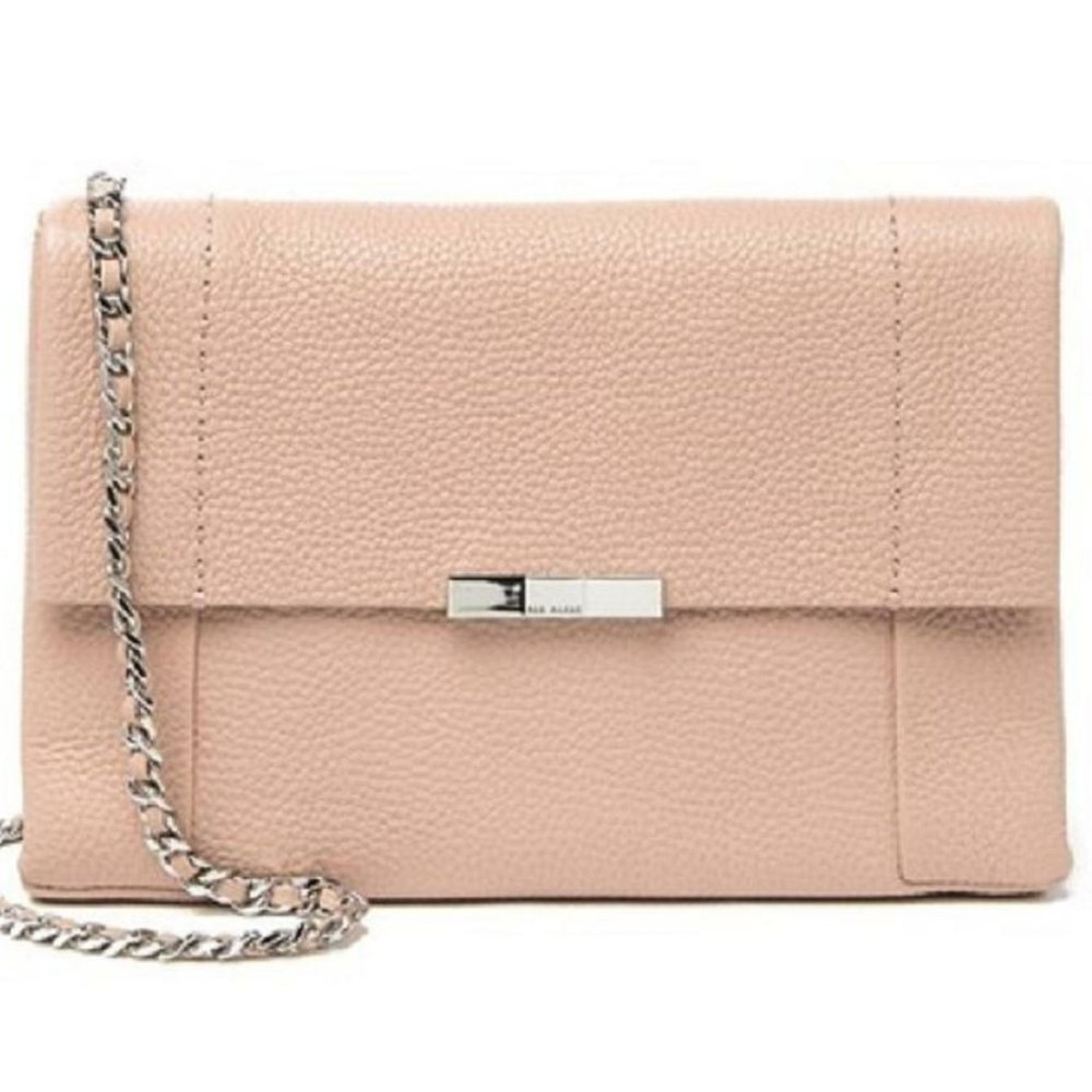 NEW. 🎀 Ted Baker - Clarria Soft Leather Clutch - pale pink
